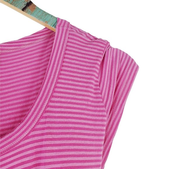 Olian Striped Sleeveless Tunic Mini Dress Sz XL - Picture 3 of 8